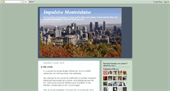 Desktop Screenshot of impulsivemontrealaise.blogspot.com