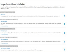 Tablet Screenshot of impulsivemontrealaise.blogspot.com