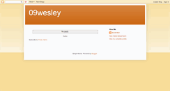 Desktop Screenshot of 09wesley.blogspot.com