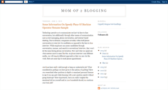Desktop Screenshot of mom-of-2-blogging.blogspot.com