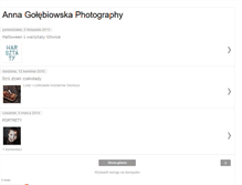 Tablet Screenshot of annagolebiowska.blogspot.com