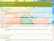 Tablet Screenshot of cienciadoaroma.blogspot.com