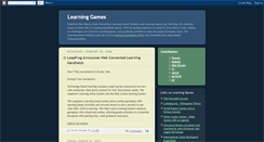 Desktop Screenshot of learninggames.blogspot.com