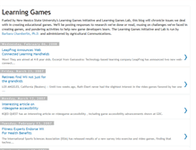 Tablet Screenshot of learninggames.blogspot.com