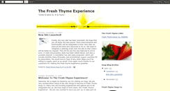 Desktop Screenshot of freshthymesoup.blogspot.com