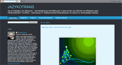 Desktop Screenshot of jazykotrans.blogspot.com