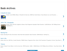 Tablet Screenshot of bodearchives.blogspot.com