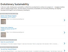 Tablet Screenshot of evolutionarysustainability.blogspot.com