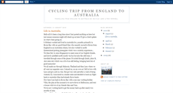 Desktop Screenshot of cycle2australia.blogspot.com