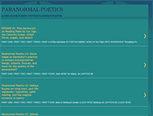 Tablet Screenshot of paranormalpoetics.blogspot.com