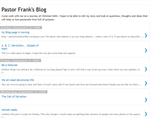 Tablet Screenshot of pastorfrankblog.blogspot.com