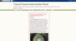 Desktop Screenshot of flowers-herbs-garden-plants.blogspot.com