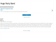 Tablet Screenshot of hugepartyband.blogspot.com