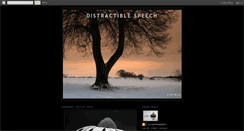 Desktop Screenshot of distractiblespeech.blogspot.com