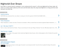 Tablet Screenshot of nightwisheverdream.blogspot.com
