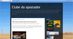 Desktop Screenshot of clubedoapostador.blogspot.com