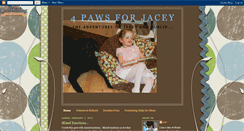 Desktop Screenshot of 4pawsforjacey.blogspot.com