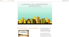 Desktop Screenshot of londononburgeoningmetropolis.blogspot.com