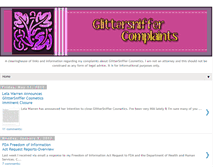 Tablet Screenshot of glittersniffercomplaints.blogspot.com