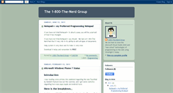 Desktop Screenshot of 1800thenerd.blogspot.com