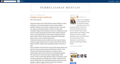 Desktop Screenshot of pembelajaranmenulis.blogspot.com