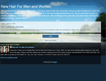 Tablet Screenshot of newhairformenandwomen.blogspot.com