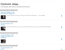 Tablet Screenshot of clockworkjalopy.blogspot.com