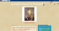 Desktop Screenshot of paradisefoundinthailand.blogspot.com
