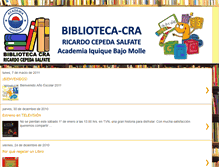 Tablet Screenshot of bibliotecaacademiaiquique.blogspot.com