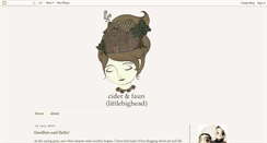 Desktop Screenshot of ciderandfaun.blogspot.com