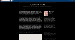 Desktop Screenshot of flightsimnerd.blogspot.com