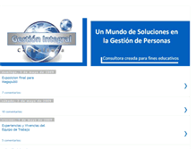 Tablet Screenshot of consultora-gestionintegral.blogspot.com