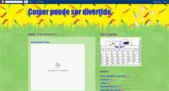 Desktop Screenshot of comerpuedeserdivertido.blogspot.com