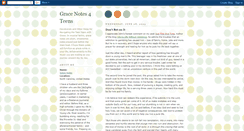 Desktop Screenshot of gracenotes4teens.blogspot.com