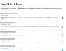 Tablet Screenshot of gracenotes4teens.blogspot.com