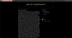 Desktop Screenshot of myageofuncertainty.blogspot.com