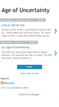 Mobile Screenshot of myageofuncertainty.blogspot.com