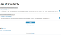 Tablet Screenshot of myageofuncertainty.blogspot.com
