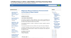 Desktop Screenshot of kenyapolitical.blogspot.com