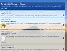 Tablet Screenshot of amolw.blogspot.com