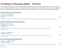 Tablet Screenshot of educacaodigital40horas.blogspot.com