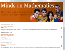 Tablet Screenshot of minds-on-math.blogspot.com