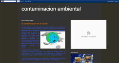 Desktop Screenshot of contaminacionambiental-gissyadry.blogspot.com