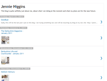 Tablet Screenshot of jenniehiggins.blogspot.com