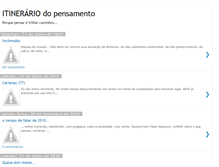 Tablet Screenshot of itinerariodopensamento.blogspot.com