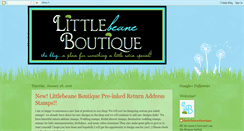 Desktop Screenshot of littlebeaneboutique.blogspot.com