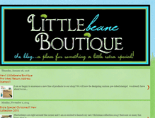 Tablet Screenshot of littlebeaneboutique.blogspot.com