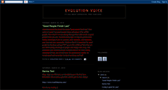 Desktop Screenshot of evolutionvoice.blogspot.com