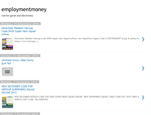 Tablet Screenshot of employmentmoney.blogspot.com