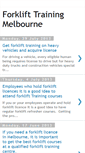 Mobile Screenshot of forklifttrainingmelbournes.blogspot.com